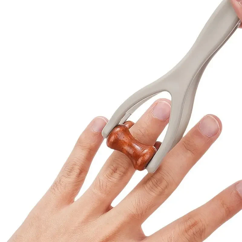 1pcs Rolling Finger Massager, 3-In-1 Function - Hand Massager for and Carpal Tunnel. Dual-sided Hardwood Massage Roller Tool for Circulation, Trigger Finger, Hand, Stress.Perfect for Moms with Hand Fatigue, Housework Strain, Typing, and Daily Hand use.