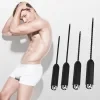 Dilatadores uretrales de silicona, tapón para pene, vibración en 10 velocidades, inserción con sonidos de catéter, vibrador, juguetes sexuales para hombres adultos 3