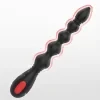 Estimulador de próstata, juguete sexual para entrenamiento anal, vibrador con 9 frecuencias, perlas anales potentes, tapón anal flexible, tapón para el ano impermeable 6