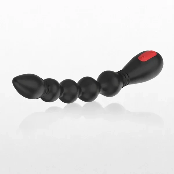 Estimulador de próstata, juguete sexual para entrenamiento anal, vibrador con 9 frecuencias, perlas anales potentes, tapón anal flexible, tapón para el ano impermeable 1