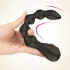 Estimulador de próstata, juguete sexual para entrenamiento anal, vibrador con 9 frecuencias, perlas anales potentes, tapón anal flexible, tapón para el ano impermeable 5