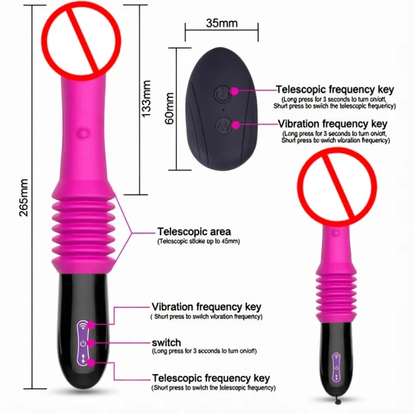 Vibrador anal para placer sexual y orgasmo, vibrador de punto G, juguete sexual con copa de succión manos libres 1