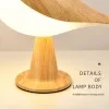 Bird Table Lamp Rechargeable Touch Dimmable LED Night Light Wood Grain Bedside Decor for Bedroom Nursery Gift 3