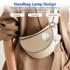 Luz LED con sensor táctil en forma de corazón recargable colgante para llavero adorno para bolsos luz nocturna romántica para parejas regalo 2