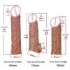 Wolf Tooth Brazalete para Aumento y Alargamiento del Pene, Consolador de Cristal Simulado TPE, Juguetes Sexuales para Parejas, Brazalete con Bloqueo de Semen 4