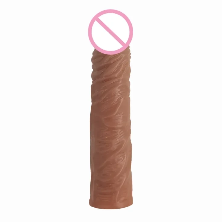 狼牙阴茎套增大加长水晶仿真 dildo TPE 性玩具情侣玩具精液锁套