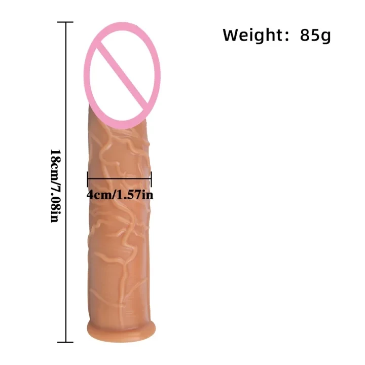 狼牙阴茎套增大加长水晶仿真 dildo TPE 性玩具情侣玩具精液锁套