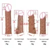 Wolf Tooth Brazalete para Aumento y Alargamiento del Pene, Consolador de Cristal Simulado TPE, Juguetes Sexuales para Parejas, Brazalete con Bloqueo de Semen 5