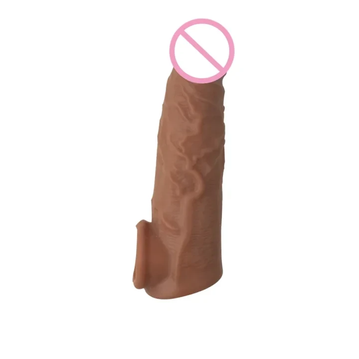 狼牙阴茎套增大加长水晶仿真 dildo TPE 性玩具情侣玩具精液锁套
