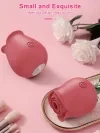 Vibrador de succión en forma de rosa para mujeres, 10 modos de succión, estimulador clitoriano, juguete erótico recargable en forma de rosa, masajeador de placer femenino, regalo romántico para mujeres, juguete sexual para mujeres 3