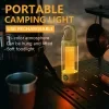 1 USB rechargeable hanging tent light, LED portable camping lantern with hook, bright multifunctional emergency lantern, suitable for hiking, gifting, fishing, trekking, maintenance, and emergency lighting 5