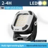 Rechargeable work light, ultra-bright 49 LED camping lantern with rotating spotlight stand, white and warm white floodlight modes, 10 lighting modes, handheld light with hook, battery level indicator, suitable for camping, emergency, and repair 3