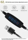 โคมไฟโต๊ะดีไซน์เกลียวพิเศษ 1 ชิ้น พร้อมโคมไฟ LED สีอุ่น 3 สีปรับได้ผ่าน USB เหมาะสำหรับตกแต่งหัวเตียงในห้องนอน ห้องรับแขก ห้องทำงาน และห้องพักโรงแรม 14