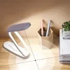 Lámpara de escritorio LED plegable recargable con control táctil y regulación de brillo luz de lectura cuidadosa para los ojos ideal para dormitorio estudio y viajes 5