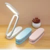 Lámpara de escritorio LED plegable recargable con control táctil y regulación de brillo luz de lectura cuidadosa para los ojos ideal para dormitorio estudio y viajes 4