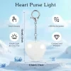 Heart LED Purse Light, Touch Sensor Rechargeable Handbag Lamp, Portable Keychain Night Light for Women, Romantic Gift for Valentine's Day & Christmas 6