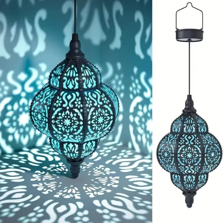 blue / Baroque Round Lantern