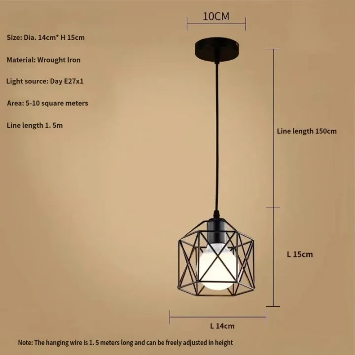 Single-head pendant light / Does not include bulb