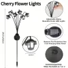 6 LED Solar Garden Lights, Warm White Vintage Lantern Pathway Stake Lights with Adjustable Stems, IP65 Waterproof Dusk-to-Dawn Outdoor Landscape Lighting for Patio Lawn Wedding Decor 8