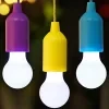 โคมไฟ LED แบบพกพา ใช้แบตเตอรี่ 3*AAA พร้อมสายดึงสีสันสดใส โคมไฟย้อนยุค สำหรับตกแต่งสถานที่ ตกแต่งบ้าน ตกแต่งออฟฟิศ และเป็นโคมไฟใต้ตู้ทำงาน 5