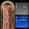 Men's bold exposed glans open wolf tooth sleeve soft silicone penis sheath anti-slip foreskin cover 4
