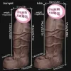 Large-sized open-ended realistic male dildo, thickened and enlarged with ejaculation function, wolf tooth sleeve, couple adult sex toy 5
