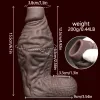 Large-sized open-ended realistic male dildo, thickened and enlarged with ejaculation function, wolf tooth sleeve, couple adult sex toy 4
