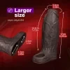 Large-sized open-ended realistic male dildo, thickened and enlarged with ejaculation function, wolf tooth sleeve, couple adult sex toy 3