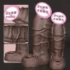 Large-sized open-ended realistic male dildo, thickened and enlarged with ejaculation function, wolf tooth sleeve, couple adult sex toy 6