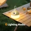 Rechargeable LED camping lantern, portable camping light with 6 lighting modes, TYPE-C fast charging, adjustable brightness, suitable for outdoor camping, hiking, fishing, and emergency situations 8