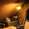 Rechargeable LED camping lantern, portable camping light with 6 lighting modes, TYPE-C fast charging, adjustable brightness, suitable for outdoor camping, hiking, fishing, and emergency situations 6