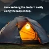 Rechargeable LED camping lantern, portable camping light with 6 lighting modes, TYPE-C fast charging, adjustable brightness, suitable for outdoor camping, hiking, fishing, and emergency situations 7