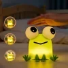 Lámpara nocturna para niños con forma de rana, lámpara de noche de silicona suave con 3 niveles de brillo, temporizador y recarga por USB – Luz cálida ideal para leer en el dormitorio del bebé, fiestas y regalos 5