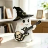 Lámpara decorativa de guitarra fantasma para Halloween, adecuada para adultos mayores de 18 años. Lámpara de escritorio LED con diseño divertido de fantasma, ideal como decoración para mesas del hogar, dormitorios, estudios, fiestas y regalo festivo. 6