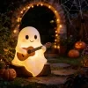 Lámpara decorativa de guitarra fantasma para Halloween, adecuada para adultos mayores de 18 años. Lámpara de escritorio LED con diseño divertido de fantasma, ideal como decoración para mesas del hogar, dormitorios, estudios, fiestas y regalo festivo. 3