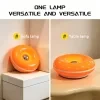 Lámpara de escritorio creativa con forma de donut, lámpara de cabecera con regulación continua de brillo, alimentación por USB, lámpara nocturna inteligente con control táctil y tres niveles de iluminación. Ideal para dormitorios, estudios, salas de estar o comedores, cafeterías. Decoración cálida y acogedora. 6