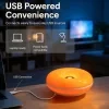 Lámpara de escritorio creativa con forma de donut, lámpara de cabecera con regulación continua de brillo, alimentación por USB, lámpara nocturna inteligente con control táctil y tres niveles de iluminación. Ideal para dormitorios, estudios, salas de estar o comedores, cafeterías. Decoración cálida y acogedora. 3