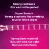 Reusable male condom, comfortable climax penis sleeve for men and women, crystal water-based condom, transparent ribbed wolf tooth rod condom, silicone penis sleeve, elastic textured rivet stretchable penis sleeve 3