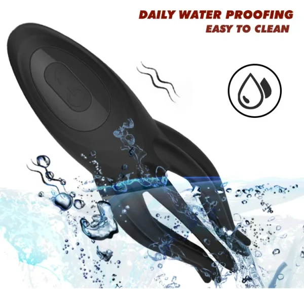 1-piece male sex toy, male masturbator, penis vibrator with 12 vibration modes and 7 electrostimulation modes, handheld vibrator featuring 8 tentacle beads, 360-degree wrap-around adult toy, unisex design 1