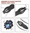 1-piece male sex toy, male masturbator, penis vibrator with 12 vibration modes and 7 electrostimulation modes, handheld vibrator featuring 8 tentacle beads, 360-degree wrap-around adult toy, unisex design 2