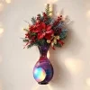 LED smart light, 800mAh USB rechargeable night light, wall-mounted lamp with dimming and motion sensor function, creative vase-shaped lamp, suitable for stairs, bedroom, cabinets, living room, and holiday Christmas decorations, wireless magnetic installation 5