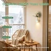 LED smart light, 800mAh USB rechargeable night light, wall-mounted lamp with dimming and motion sensor function, creative vase-shaped lamp, suitable for stairs, bedroom, cabinets, living room, and holiday Christmas decorations, wireless magnetic installation 3