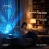 Lámpara de proyección Aurora con forma de concha marina, luz ambiental con ondas y olas del mar, ruido blanco incluye, regulación continua de intensidad luminosa, carga USB, proyección de colores, ideal para dormitorio, regalo perfecto para Navidad y Día de San Valentín 3