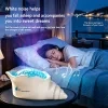 Lámpara de proyección Aurora con forma de concha marina, luz ambiental con ondas y olas del mar, ruido blanco incluye, regulación continua de intensidad luminosa, carga USB, proyección de colores, ideal para dormitorio, regalo perfecto para Navidad y Día de San Valentín 4