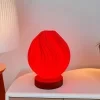 Cinta de luz LED RGB estilo nórdico moderno con control remoto - lámpara de escritorio de plástico alimentada por USB, ideal para dormitorios, salas de estar, oficinas y decoración de fiestas, con iluminación cálida y ajustable 5