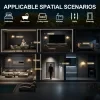 USB DIY desktop lamp with touch dimming and RGB functionality, switchable between desk lamp, wall lamp, and night light modes. 1200mAh rechargeable battery-powered night light, suitable for parties, bedrooms, living rooms, bars, offices, and also makes a great gift. 4