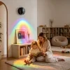 1 unidad de lámpara de pared moderna y sencilla con LED inalámbrica magnética, foco artístico para pared, escalera o piso, carga USB, compacta y portátil, control táctil con regulación de intensidad RGB, cabezal giratorio 350°, lámpara de lectura para cabecera de cama en dormitorio, lámpara de estudio para habitaciones compartidas, iluminación ambiental para fotografía y transmisiones en vivo, lámpara de techo miniatura para árboles, plantas o pinturas, adecuada para dormitorios, salas de estar, dormitorios universitarios, mesas de comedor, entre otros espacios. Ideal como regalo personalizado 6