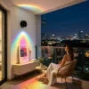 1 unidad de lámpara de pared moderna y sencilla con LED inalámbrica magnética, foco artístico para pared, escalera o piso, carga USB, compacta y portátil, control táctil con regulación de intensidad RGB, cabezal giratorio 350°, lámpara de lectura para cabecera de cama en dormitorio, lámpara de estudio para habitaciones compartidas, iluminación ambiental para fotografía y transmisiones en vivo, lámpara de techo miniatura para árboles, plantas o pinturas, adecuada para dormitorios, salas de estar, dormitorios universitarios, mesas de comedor, entre otros espacios. Ideal como regalo personalizado 5