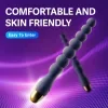 10 frecuencias, vibración intensa, 7 perlas en cadena, anal plug con perlas de tamaño progresivo, fácil de usar para principiantes, anal plug eléctrico con perlas, juguete erótico para hombres y mujeres 8