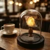 Ocean Island Retro Style, Shell Sea Urchin Snail Lamp, Small Night Light Ornament, Handcrafted Sea Urchin Night Light 2